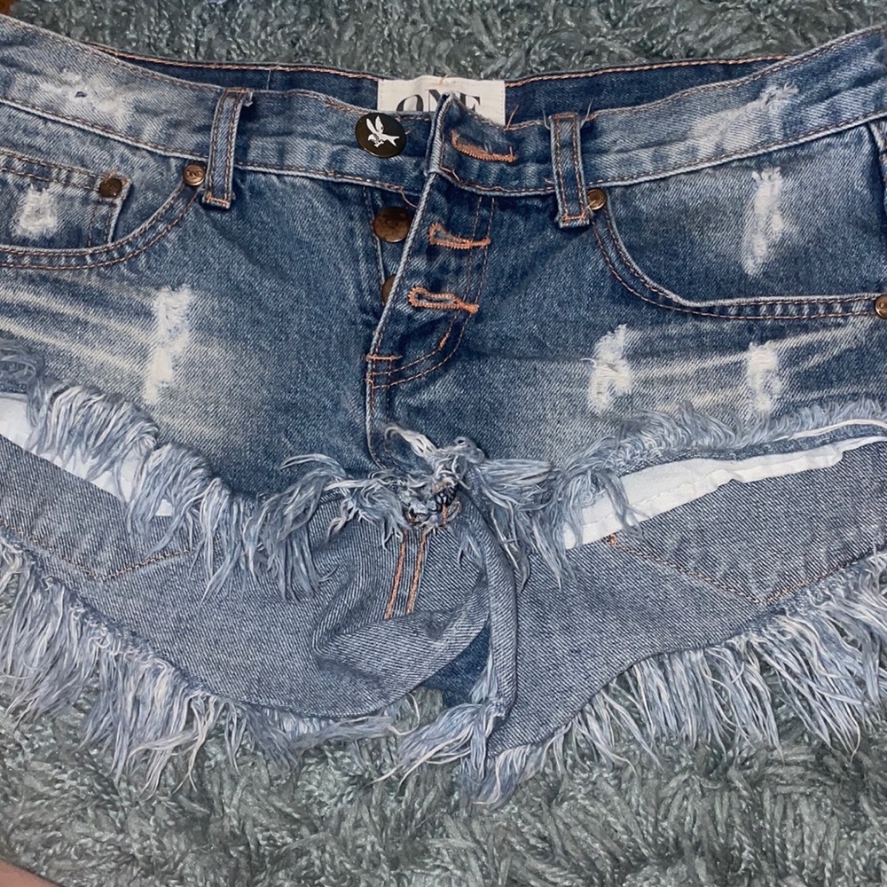 One Teaspoon Jean Shorts